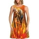 thumbnail image 1 of Fotbe Honeybee On Vibrant Flower Vestido de Verano sin Mangas para Mujer – Vestido Midi Línea A, Estilo Camiseta Floral, Vestido Playero Casual y Fluido, 1 of 7