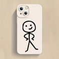 thumbnail image 3 of Funda de teléfono de dibujos animados Matchman para iPhone 11, 12, 13, 14, 15 Pro Max, XR, XS, X, 7, 8 Plus, SE 2020, a prueba de golpes, cubierta de silicona TPU suave mate, 3 of 5