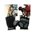 thumbnail image 1 of GEARONIC TM Ciclismo Hombres Mujeres Bicicleta de montaña Medio dedo Almohadilla de gel Antideslizante Absorbe los golpes Transpirable Ciclismo Ciclismo Guantes deportivos al aire libre - Negro M Inevent SH1106-124, 1 of 5