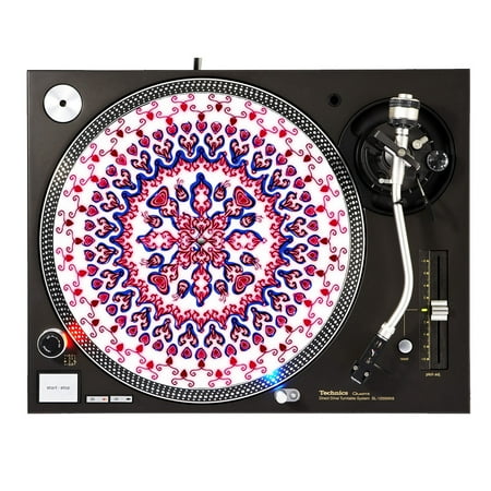 KuzmarK™ 12" DJ Turntable Slipmat - Heart Art