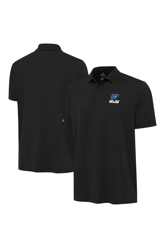 Men's Antigua Black Shane van Gisbergen Reprocess Polo