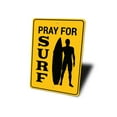 thumbnail image 4 of Pray for Surf Novelty Sign, Metal Wall Decor - 10x14 inches, 4 of 4