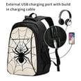 thumbnail image 2 of Balery Spiders On The Web 1 Mochila con carga USB para hombre y mujer - Mochila impermeable y antirrobo para portátil con puerto USB para viajes, trabajo, estudios y universidad, 2 of 7