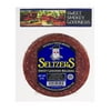 Seltzer's Lebanon Bologna, Sealed Pack, Serving Size 2 Slices (48g), 8g of Protein per Serving.