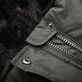 thumbnail image 4 of Winter Coat for Women Sherpa Fleece Lined Thicken Padded Jacket Plus Size Insulated Hooded Warm Outwear with Pocket, 4 of 6