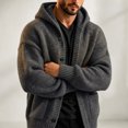 thumbnail image 3 of Ceisia Men's Hooded Button Down Knit Cardigan Long Sleeve Loose Casual Sweater Jacket With Side Pockets Gift, 3 of 6