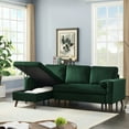 thumbnail image 2 of 3 Seat Convertible Sleeper Sofa Couch, L Shaped Couch with Reversible Chaise,  Corner Reversible Sectional Sofa Couch with Memory Foam Mattress for Living Room Apartment Small Space, 2 of 9