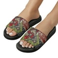thumbnail image 5 of GZHJMY Stylish Slides for Women Men, Baseball Player and Field Soft Flexible Slip-on Sandals Slippers, 5 of 7