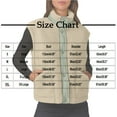 thumbnail image 2 of Gfyviroh Women's Fleece Vest Jackets Patchwork Snap Button Sleeveless Jackets with Pockets Stand Collar Lightweight Outerwear Coats, 2 of 5