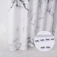Marble Design Heavy Duty Waterproof Fabric Shower Curtain with Liner