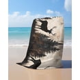 thumbnail image 4 of Vintage Forest Deer Beach Towels Oversized Super Absorbent, Rustic Country Wildlife Woodland Lightweight Bath Towel Quick Dry Sets For Bathroom/Pool/Rv Camping/Beach Play/Gym Room/Picnic 31"x62", 4 of 8