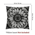 thumbnail image 4 of nygtbtfer Decorative Throw Pillow Cover Flower Mandala Style Pillow Case Square Cushion Cover for Sofa Couch Home Car Bedroom Living Room Decor Black White, 4 of 7