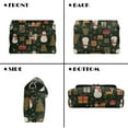 thumbnail image 2 of SCRAWLGOD Christmas Tree Snowman Ornament Ball Dark Green Small Crossbody Bags for Women Lightweight Cell Phone Purse with Metal Buckle PU Leather Wallet Handbags with Detachable Chain, 2 of 7