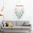 thumbnail image 1 of Macramé pared colgante hoja borla pared decoración tapiz hecho a mano bohemio colgante hogar sala de estar boda decoración regalo JAMW Sencillez, 1 of 5