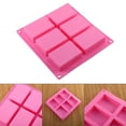thumbnail image 5 of Homelife 1 Pc 6-Cavity Plain Rectangle Soap Mold Silicone Craft DIY Cake Making Mould, 5 of 7