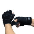 thumbnail image 3 of Gold's Gym Anti-Slip Padded Black Weightlifting Gloves, 3 of 4