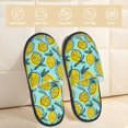 thumbnail image 2 of Fotbe Lemon1 Pantuflas Peludas para Mujer con Estampado, Zapatillas de Peluche, Zapatos de Invierno para Casa, Uso Interior y Exterior-Medium, 2 of 8