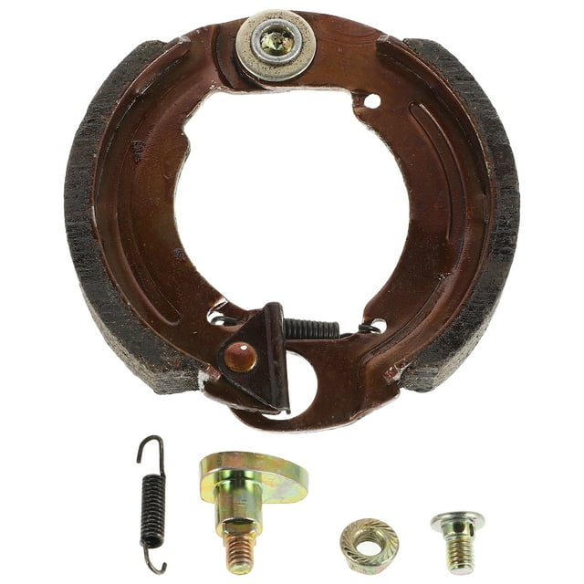 KAKOWELY brake drum shoe 1 Set Replacement Rear Brake Shoe For Electromobile Iron Drum Brake Pad For Motorcycle And Scooter Heavy Duty Rear Parking Brake Block