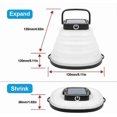 thumbnail image 5 of [2 Pack] Solar Camping Light, LED Camping Light, Rechargeable with USB Cord, Foldable, 3 Dimming Modes for Outdoor Hiking Fishing Tent Garden (Black), 5 of 5