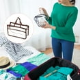 thumbnail image 5 of Uxcell EVA Clear Toiletry Cosmetic Bag Pouch with Handle Strap, Brown, 5 of 5