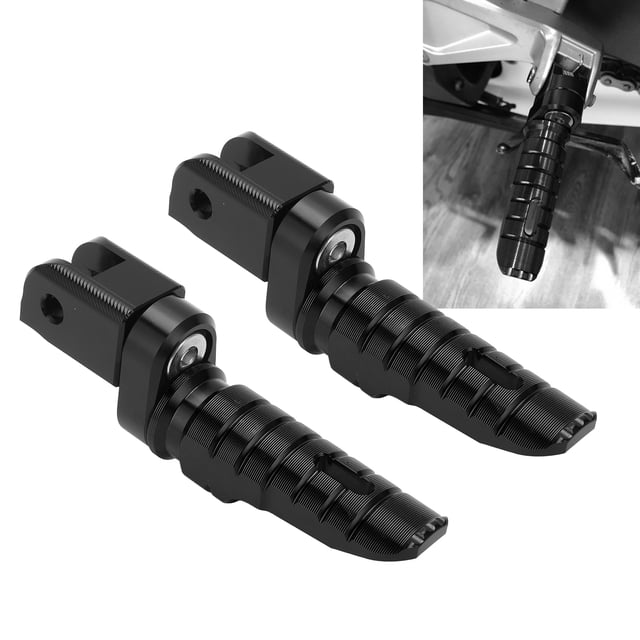 Aluminum Alloy Anti Slip Motorcycle Front Footrests, Replacement forBrutale 800 RR ROSSO, Tapered Design, Easy to Install