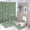 style-153, variant on 4 Piece Decor Shower Curtains Sets with Non-Slip Rugs Toilet Lid Cover And Bath Mat Bathroom Decor Set Cute Sleeping Sloth on Branch Bath Curtain Sloth Funny Lazy Animal Set