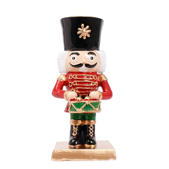 Christmas Nutcrackers Figure Holder Xmases Figure Decors Table Ornament Wooden Soldier Nutcrackers Decorations