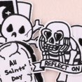 thumbnail image 2 of 6pcs-skull Ghosthead Tissu Tag Personnalit Patch Broderie Autocollant, 2 of 5