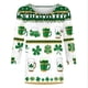 thumbnail image 5 of Xuyuer Women's Fashion St. Patrick's Day Printed 3/4 Sleeve Round Neck Blouse, Casual Holiday Top for Irish Themed Parties, Festival Outfits and Seasonal Celebration, 5 of 5
