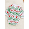 thumbnail image 2 of StylesILove Infant Baby Boy Jumpsuit with Red Bowtie and Holiday Character Onesie Cardigan Christmas 2 pcs Outfit Set (70/0-3 Months), 2 of 4