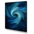 thumbnail image 2 of Designart "Swirling Blue Wave Spiral I" Abstract Spirals Wall Art Prints, 2 of 7