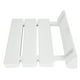 thumbnail image 4 of Asiento de ducha abatible de pared, banco de baño plegable para uso doméstico en sauna, color blanco, 4 of 14