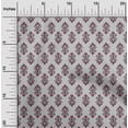 thumbnail image 1 of oneOone Georgette Viscose Light Gray Fabric Leaves & Floral Block Sewing Craft Projects Fabric Prints By Yard 42 Inch Wide, 1 of 4