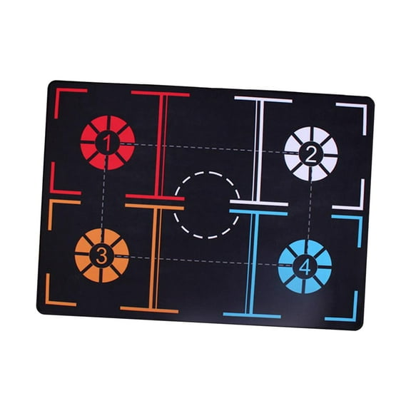 Rubber Basketball Training Aid Sports Training Equipment Practice Mat Footstep Mat Basketball Footstep Training Mat for Indoor Kids 93.2 x 66.6 x 0.3cm