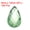 Light Green 6x10mm, variant on Uxcell 100Pcs Flat Back Acrylic Teardrop Gems 6x10mm Artificial Rhinestones Dark Blue