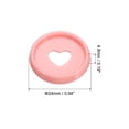 thumbnail image 2 of Unique Bargains Plastic Book Binding Discs, Heart Binder Rings, Pink, 22 Count, 2 of 6