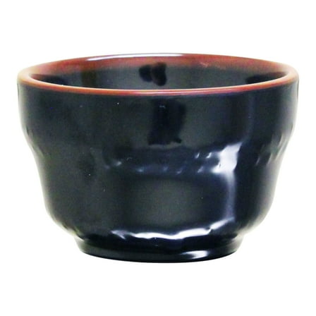 Excellante Tenmoku melamine dinnerware collection 4 oz, 3 1/4" mug, comes in dozen