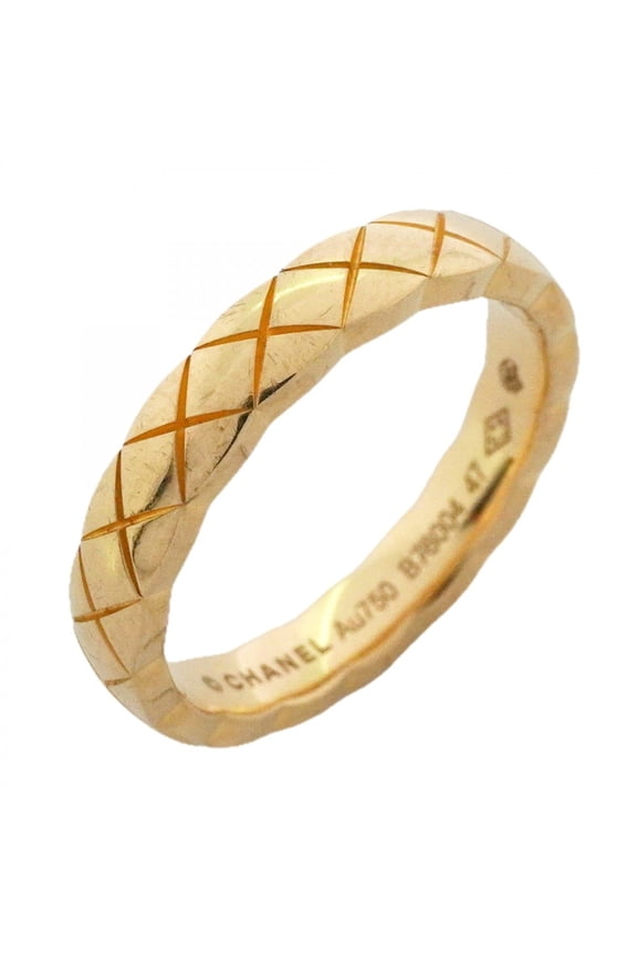 Pre-Owned Chanel Coco Crush Ring, 18K Yellow Gold, Size 47, Women's