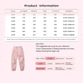 thumbnail image 7 of inhzoy Kids Girls Windproof Water Resistant Jogger Pants Elastic Waist Casual Long Trousers Sweatpants Grey 110, 7 of 7
