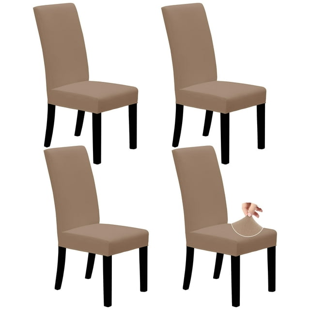 Juego de 4 fundas elásticas para sillas de comedor, fáciles de usar