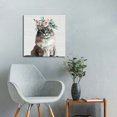 thumbnail image 5 of FANNA Persian cat Wall Decor - Bedroom Decor for Women - Girls Room Decor - Cat Wall Art - Living room decor for Women - Cat Lovers - Fashion Wall Decor - Blue - Yellowbird Art &amp; Design 20x20in, 5 of 5