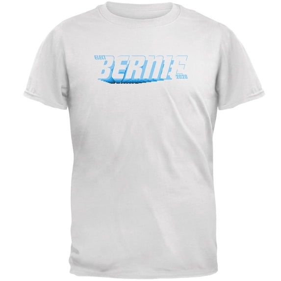 Election 2020 Bernie Sanders Zoom Mens T Shirt White 3X-LG