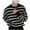 Black, variant on HAiming Mens Striped Sweaters Color Block Long Sleeve Crewneck Pullover Knit Tops Trendy Plus Size Casual Loose Blouse