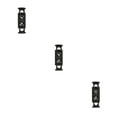 thumbnail image 4 of Topes de plástico Qarigey de 100 piezas para ropa cordones de zapatos bloqueo negro, 4 of 6
