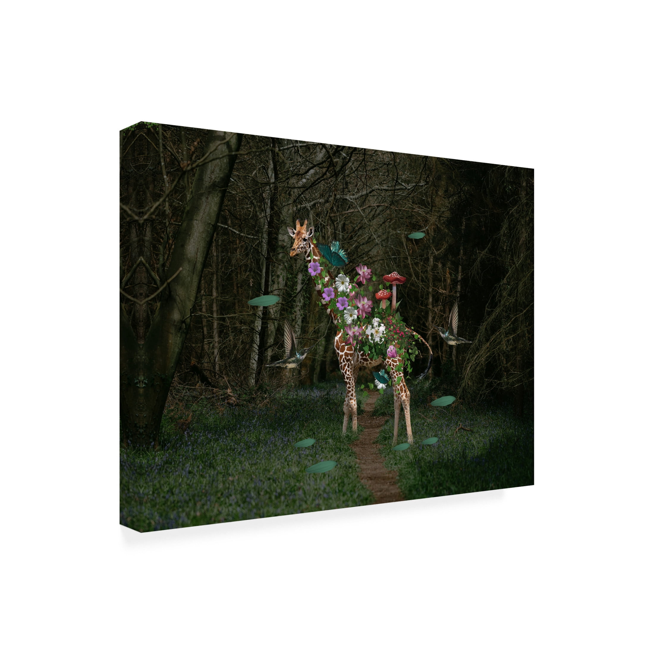 Trademark Fine Art Salome Zhividze Giraffe Canvas Wall Art