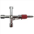 thumbnail image 4 of 6 Piezas Interruptor de Llave Universal 4 en 1 Llave de Armario de Control, Llave Triangular Cuadrada para Medidor de Electricidad de Agua Radiador Elevador, 4 of 5