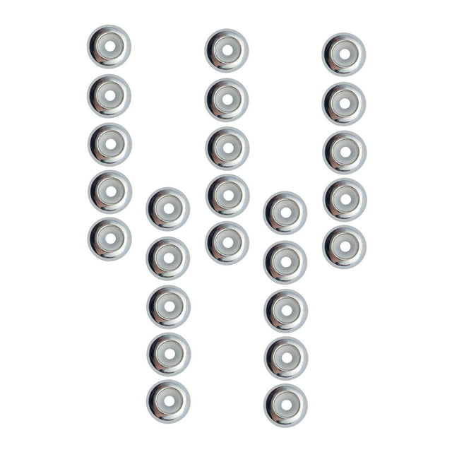 Ruiboury 20 Pcs Perles de Positionnement Petites 8mm pour Accessoires de Bricolage Argent 8x8mm