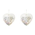 thumbnail image 2 of Heart Shape Acrylic Friendship Ornament, Inspirational Quote Keepsake Decor, Car Rearview Mirror Charm, Christmas Tree Hanging Accent, Gift for Beloved Friend, 2 of 5