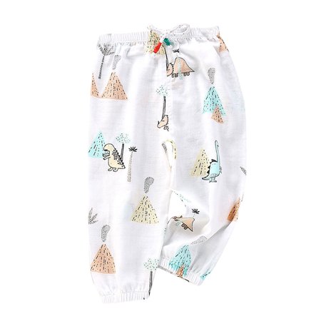

Child Unisex Pants Print Outdoor Trousers Breathable Cartoon Pants Baby Kid Summer
