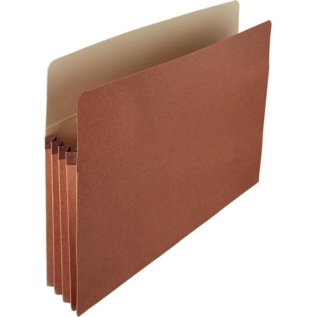 Basics Expanding File Folder Organizer with Pockets, Letter Size, 3.5-Inch Expansion, 25-Pack, 9.5 x 11.75 Inches, Brown